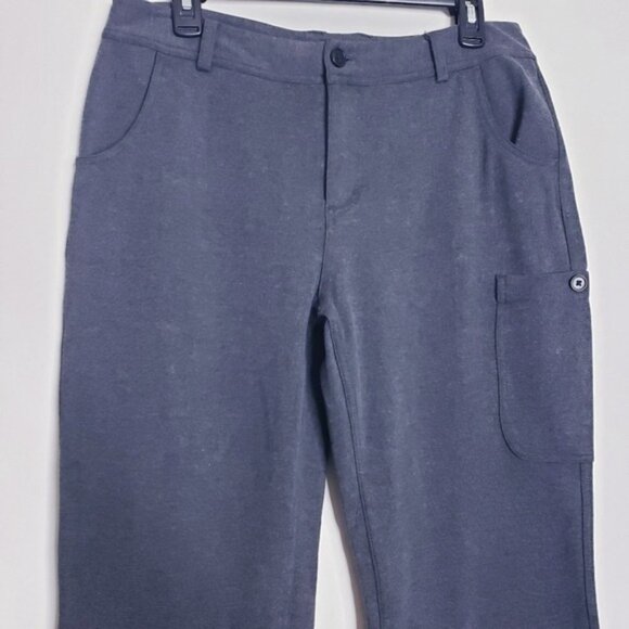 Duluth Gray Wearwithall Straight Leg Ponte Stretch Pants Women's Size 10 - Picture 3 of 10